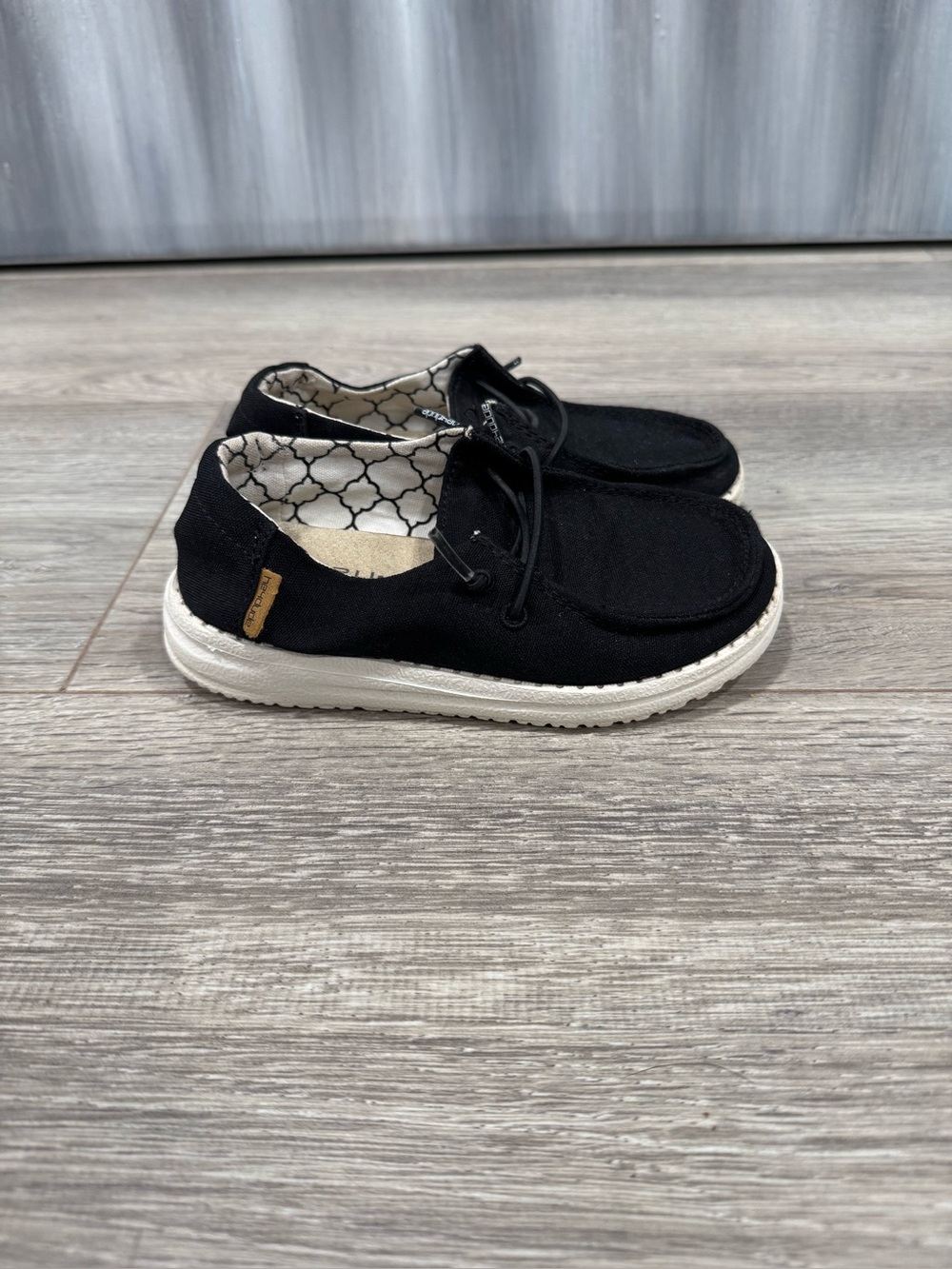 Hey Dude Kids Black Shoe